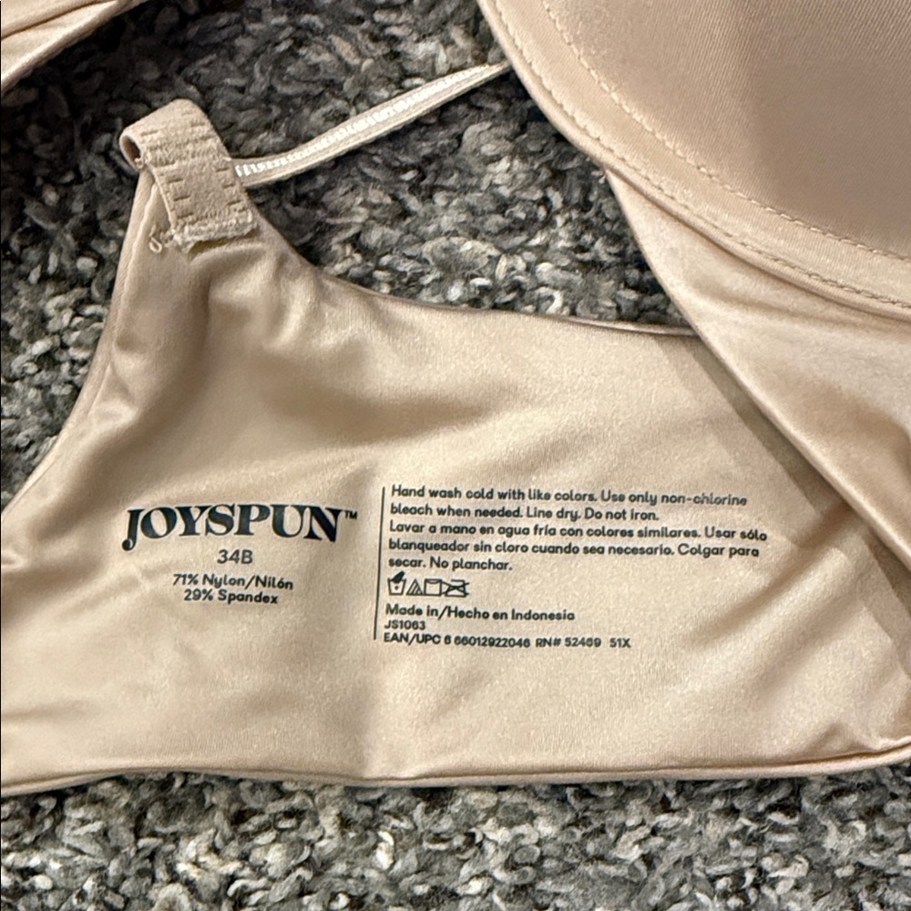 Elegant Beige Women's Bra 34 B - Picture 2 of 2